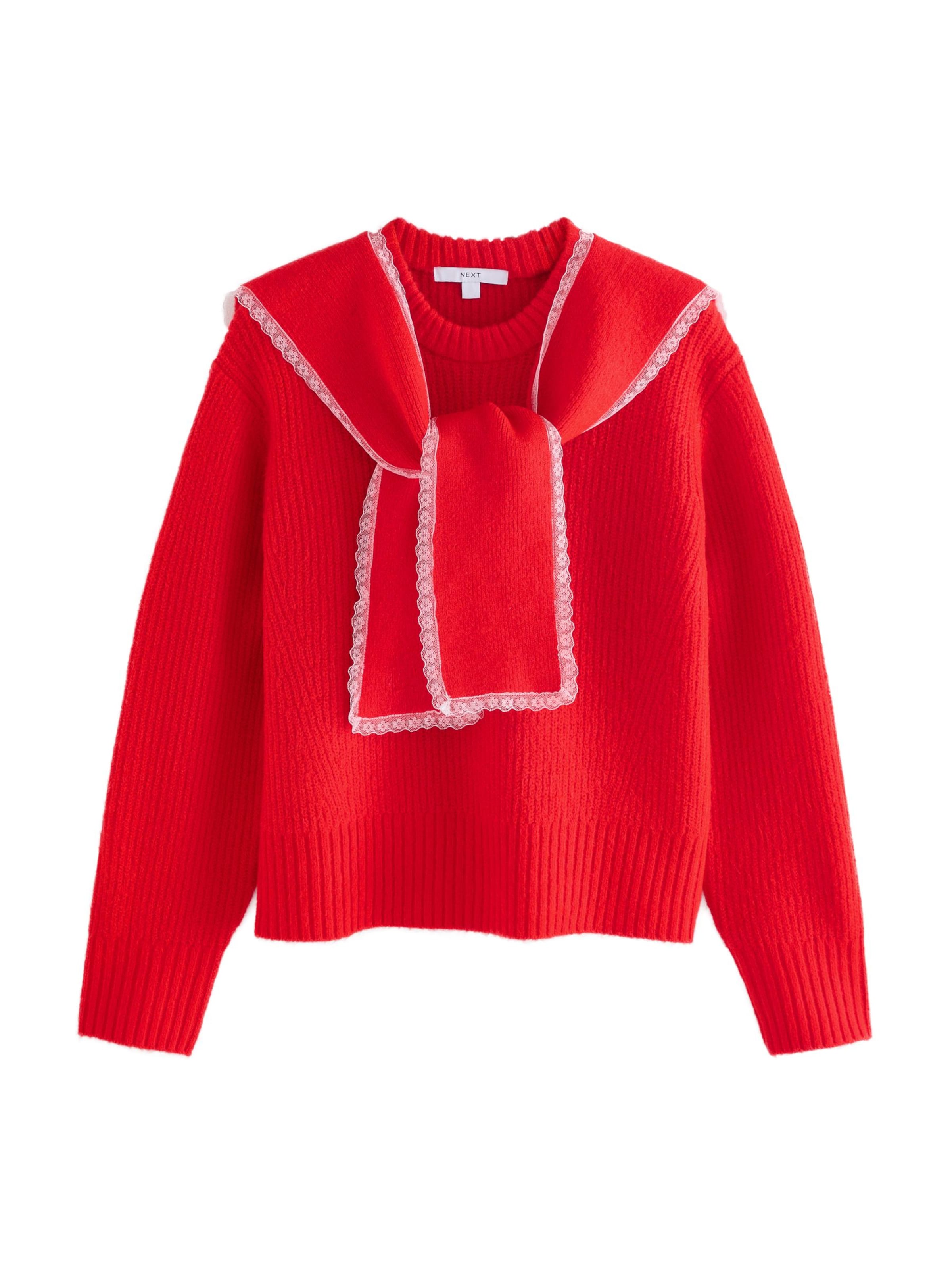 Next Свитер в Красный: спереди
