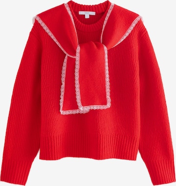 Next Pulóver - piros: elől