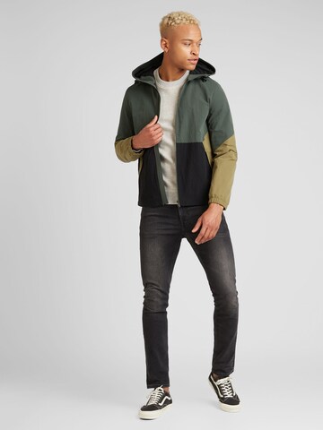 QS Between-season jacket in Green