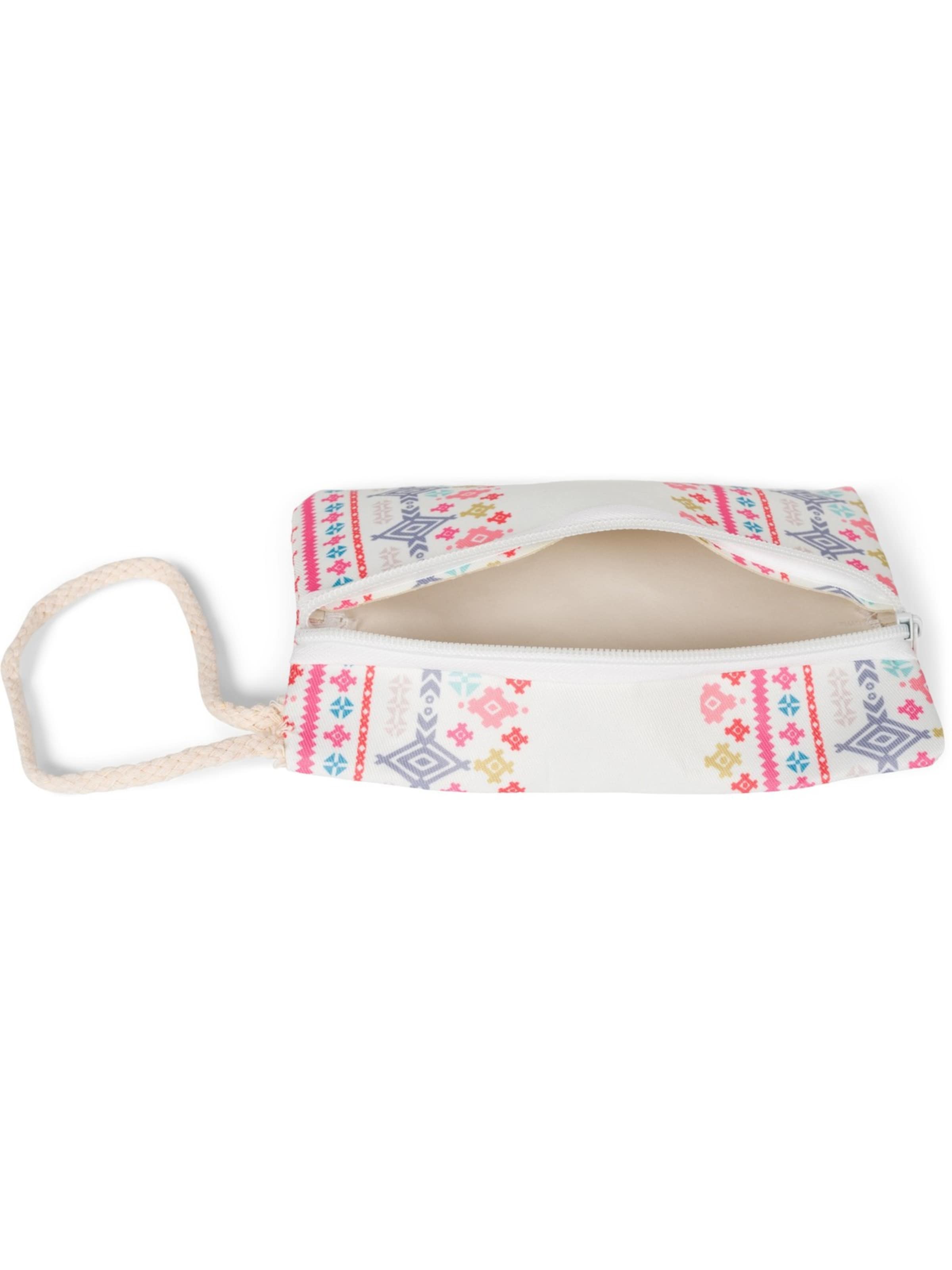 styleBREAKER Strandtasche 'Strandtasche Azteken Muster - Boho'‌‌‌ in Pink