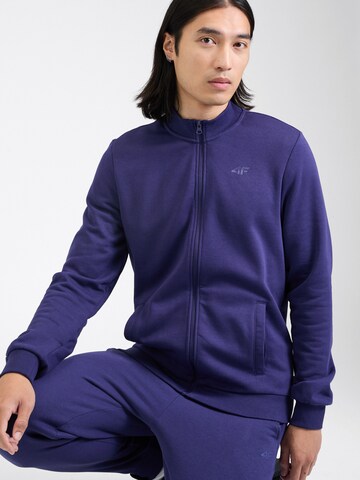 4F Sportsweatjacke in Blau