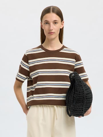 SELECTED FEMME Shirts i brun: forside