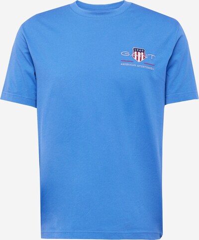 GANT T-Shirt in blau / kirschrot / silber / weiß, Produktansicht