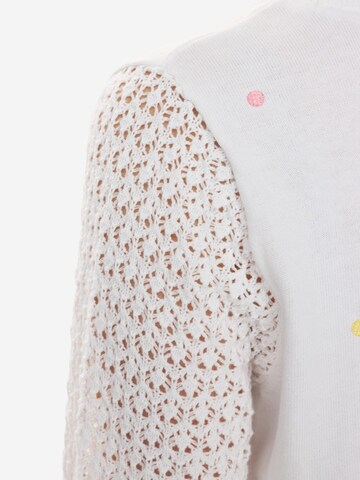 NÜMPH Strickpullover mit Halbarm 'NULULO PULLOVER' in Weiß