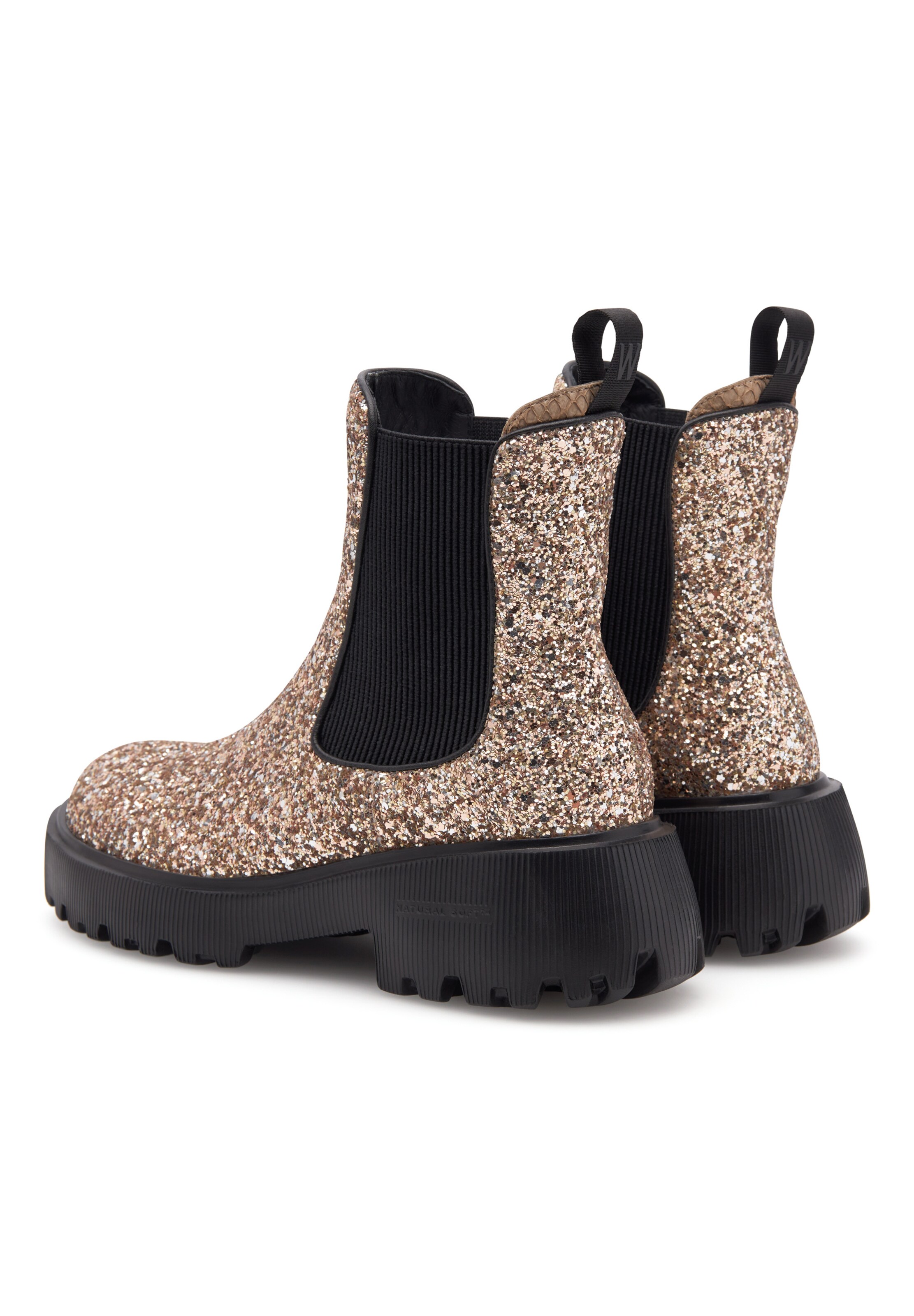 WODEN Boots 'Aya Glitter' in Gold