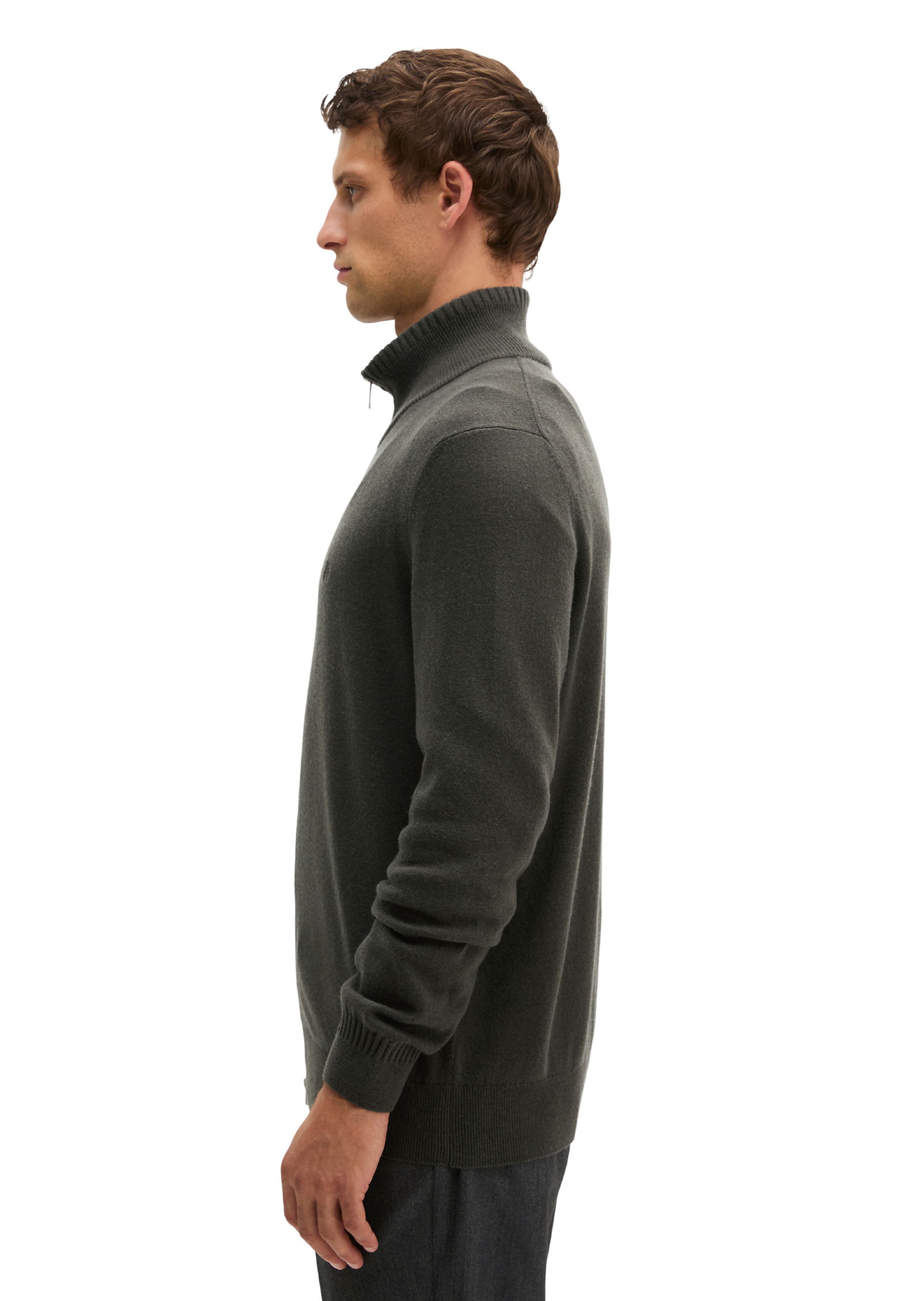 Marc O'Polo Knit Cardigan in Brown: side