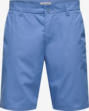 Pantaloni chino 'ONSKal' di Only & Sons in blu: frontale