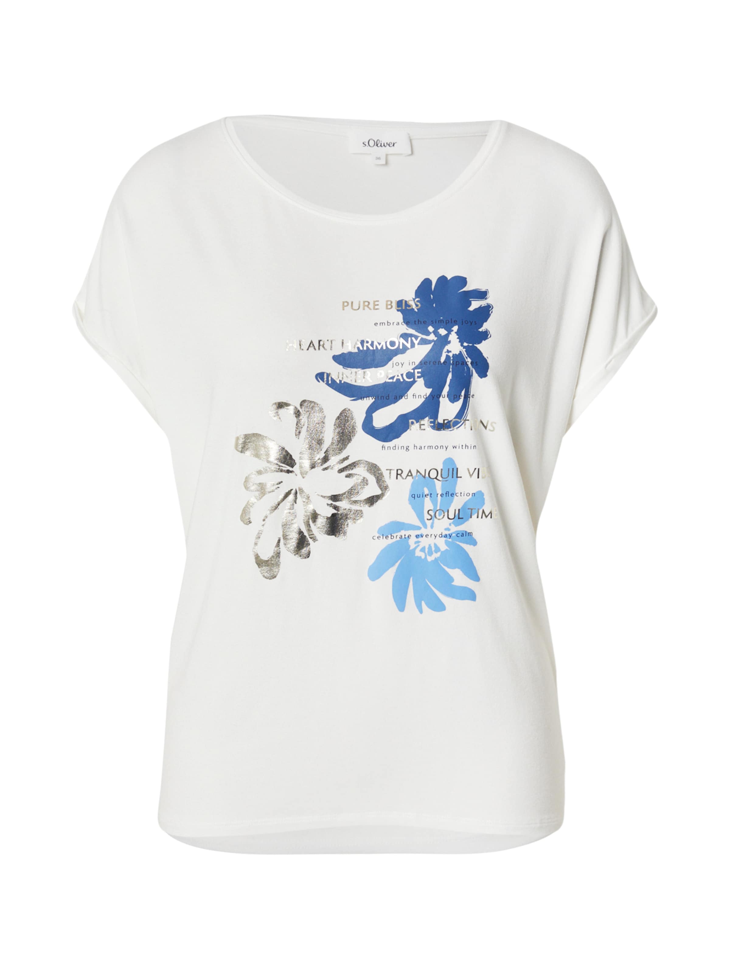 s.Oliver T-shirt i beige: framsida