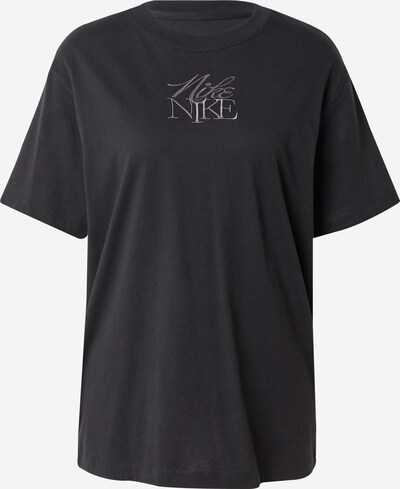 Nike Sportswear T-Shirt in silbergrau / schwarz, Produktansicht