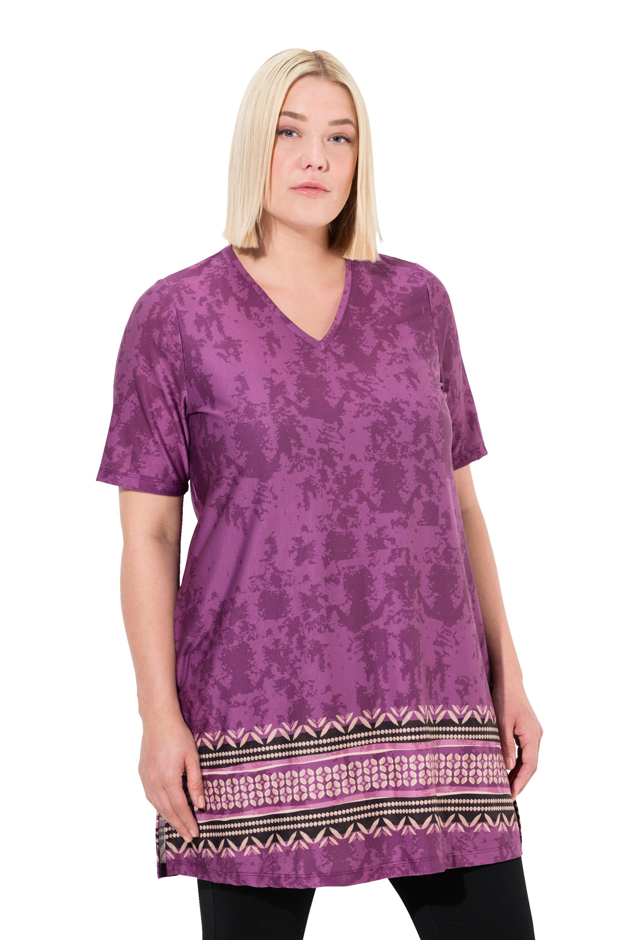 Ulla Popken Shirt in Purple: front