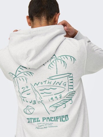 Only & Sons Sweatshirt 'ONSDavid' in Grey