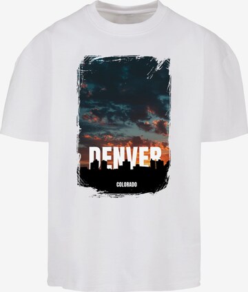 Merchcode T-Shirt 'Denver' in Weiß: predná strana