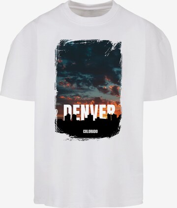 Merchcode Shirt 'Denver' in Wit: voorkant