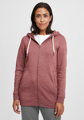 Oxmo Zip-Up Hoodie 'Vicky Straight-Zip' in Red: front