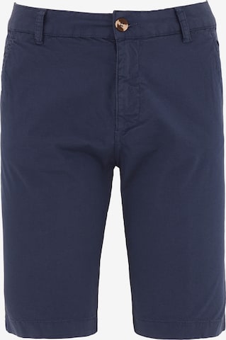 Organication Shorts in Blau: Vorderseite