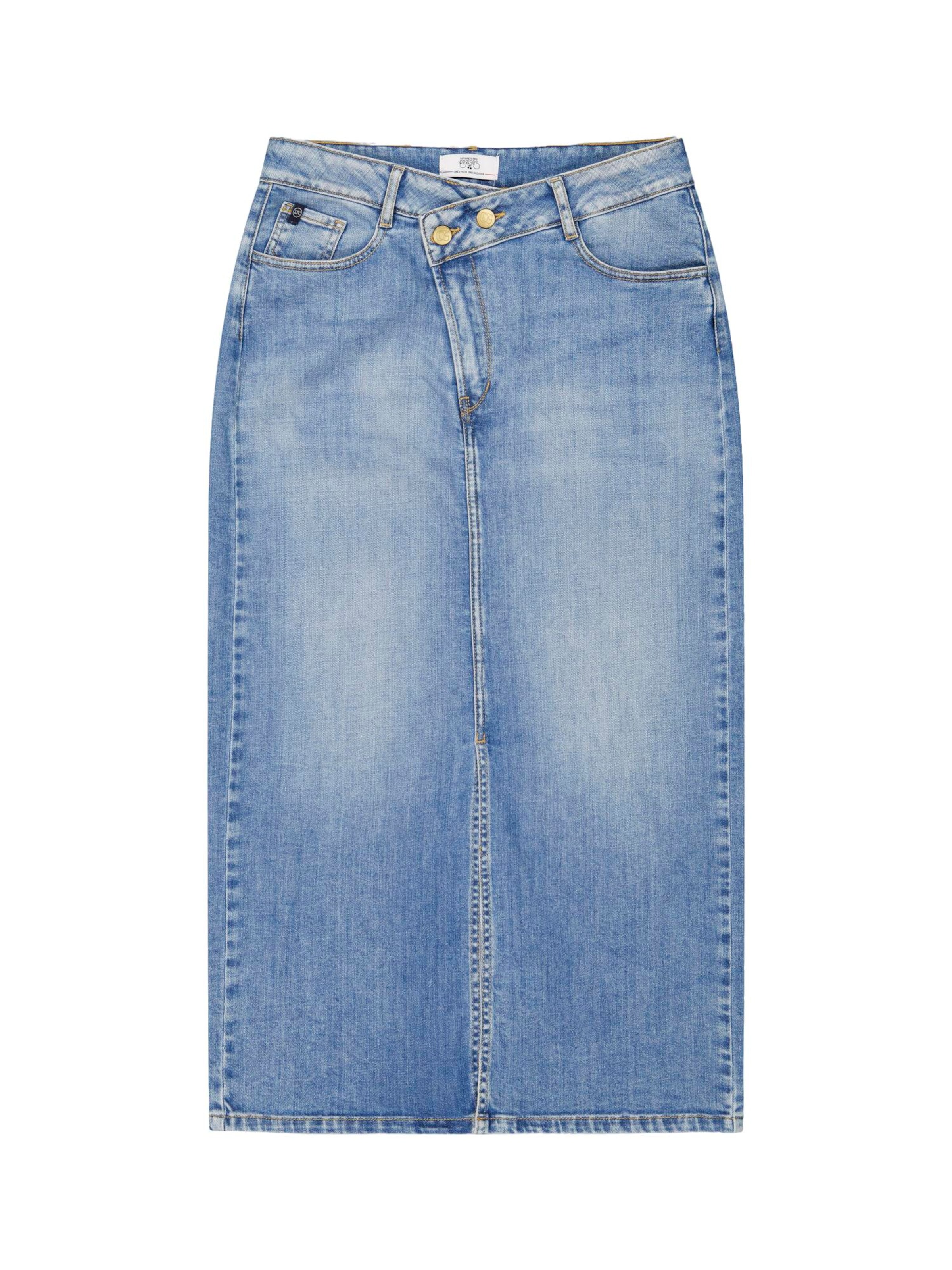 Le Temps Des Cerises Rok 'ERYKHA' in Blauw: voorkant