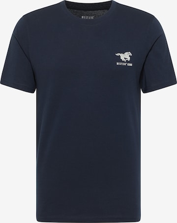 MUSTANG T-Shirt ' Austin ' in Blau: Vorderseite