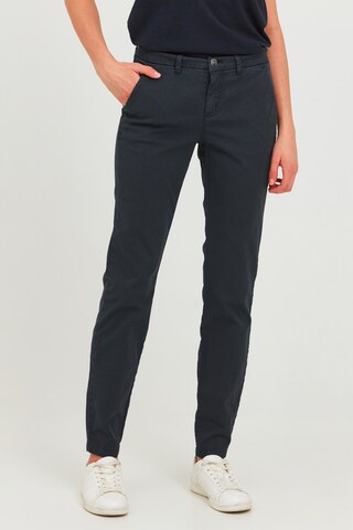Oxmo Loosefit Chino in Blauw: voorkant