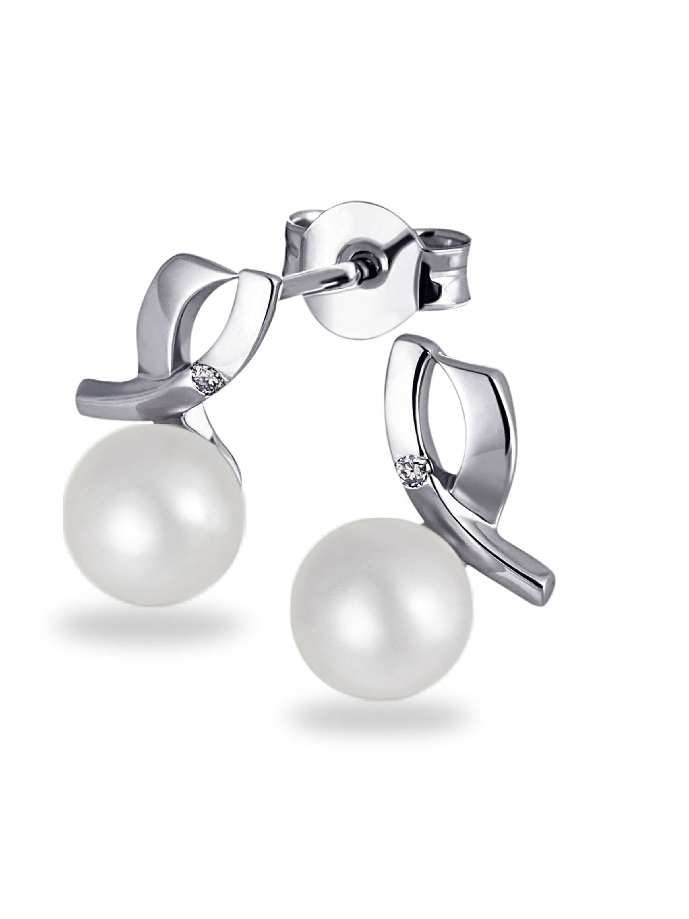 Goldmaid Earrings in Silver: front