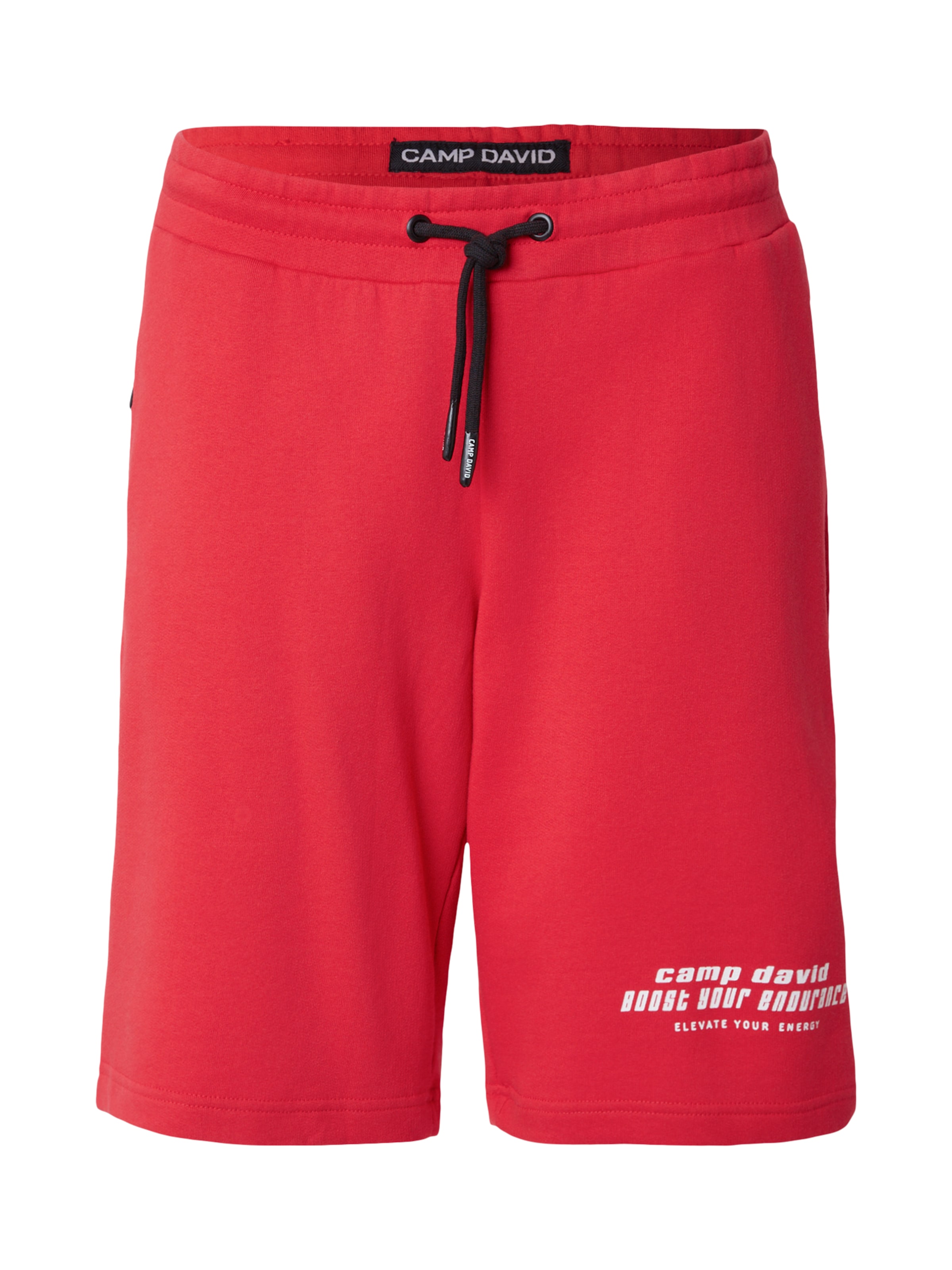 CAMP DAVID - Loosefit Pantalón en rojo: frente