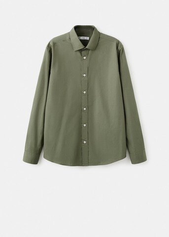 MANGO MAN Regular fit Button Up Shirt 'Play' in Green