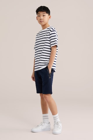 WE Fashion - regular Pantalón en azul