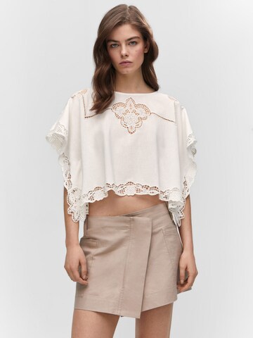 MANGO Blouse 'Nila' in White: front