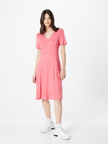 Fransa Sukienka w kolorze różowy: przód