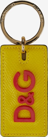 DOLCE & GABBANAPrivjesak za ključeve 'Dolce & Gabbana Keyholder' - žuta boja: prednji dio