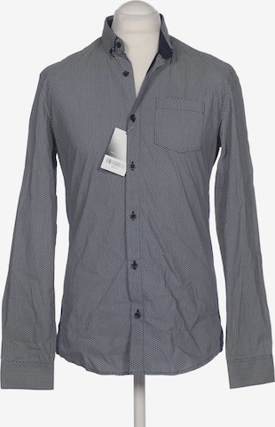 Jules Button Up Shirt in M in Blue: front