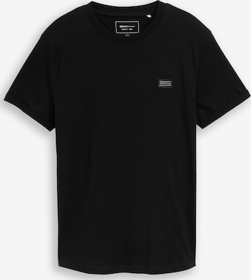 T-Shirt TOM TAILOR DENIM en noir : devant