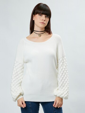 Influencer - Pullover em branco: frente