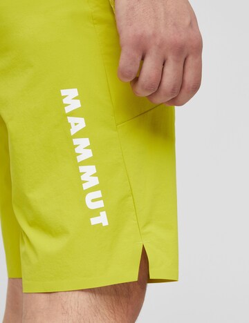 MAMMUT Loose fit Outdoor Pants in Yellow