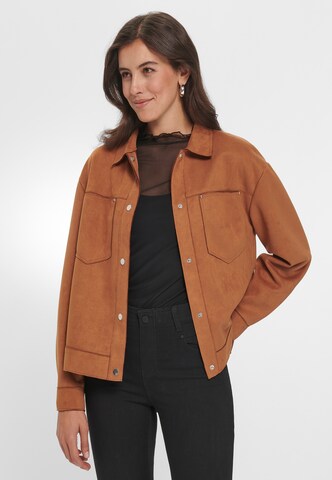 Veste mi-saison Emilia Lay en marron : devant