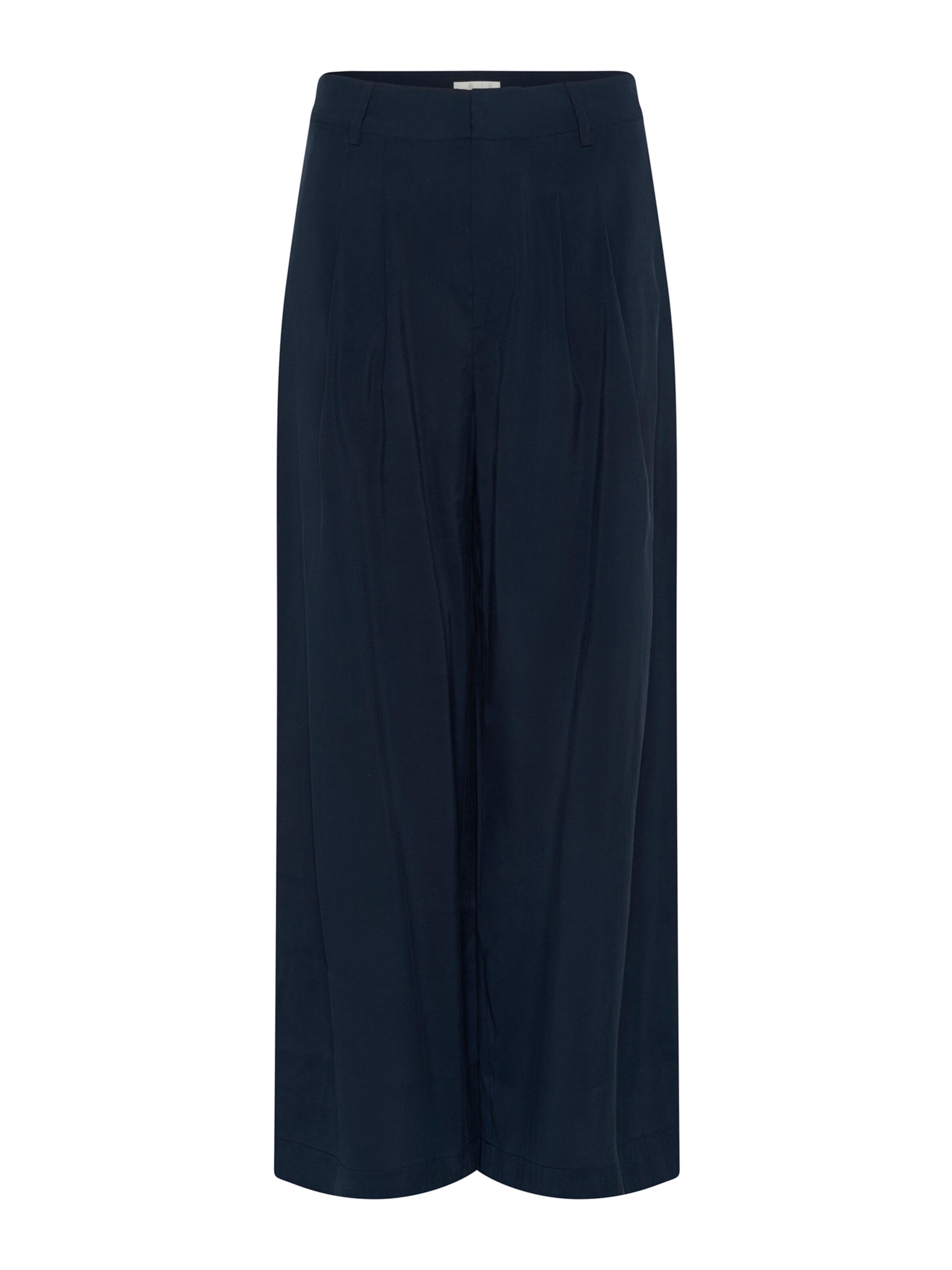 My Essential Wardrobe Wide Leg Bukser med lægfolder 'MWMindy' i blå: forside