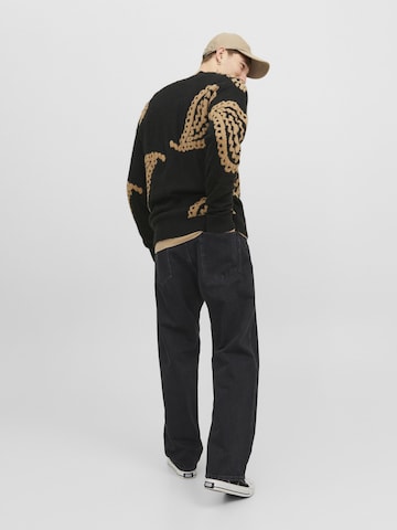 JACK & JONES Luźne Jeansy 'JJIAlex JJOriginal' w kolorze czarny