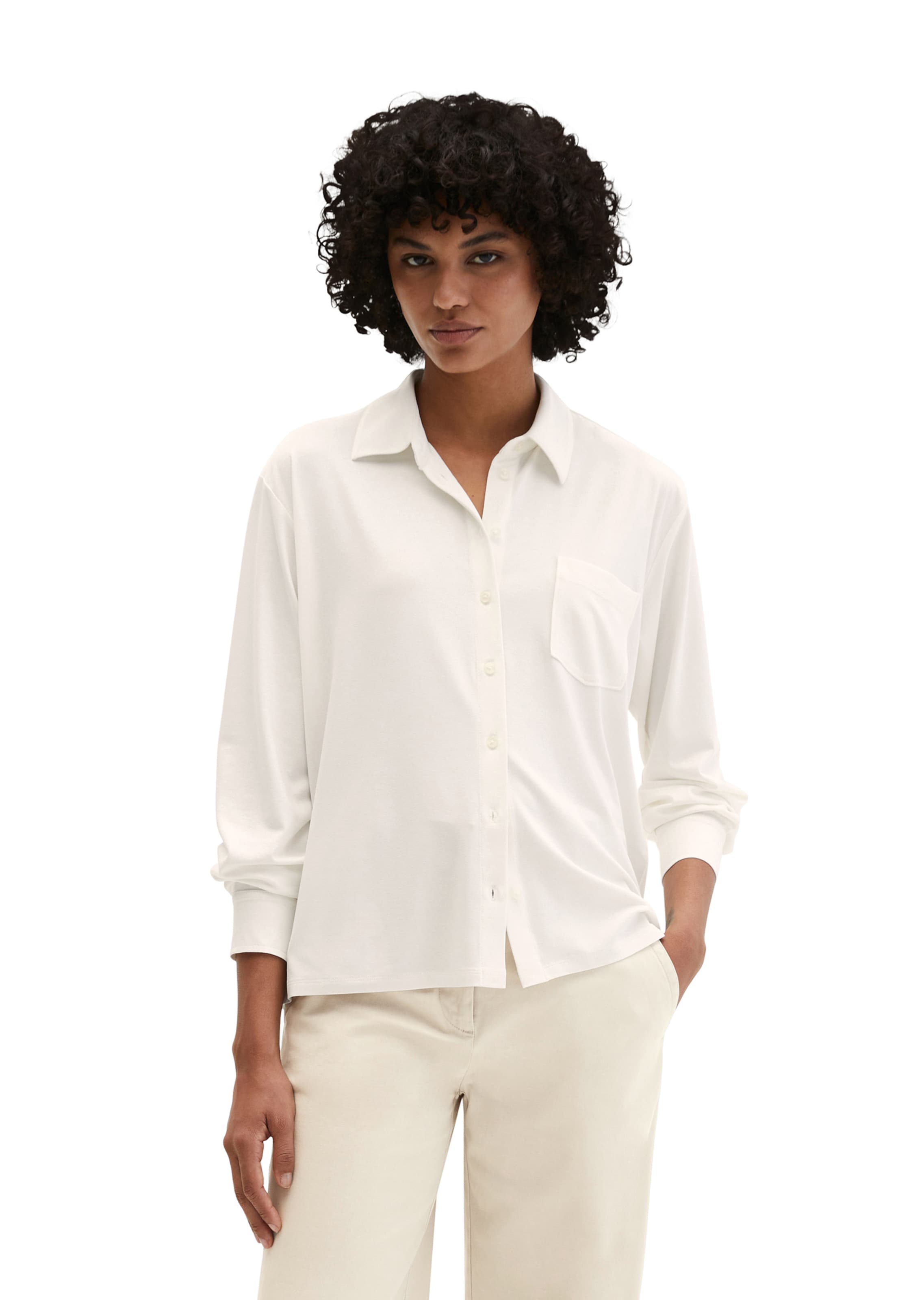 Chemisier Marc O'Polo en blanc : devant