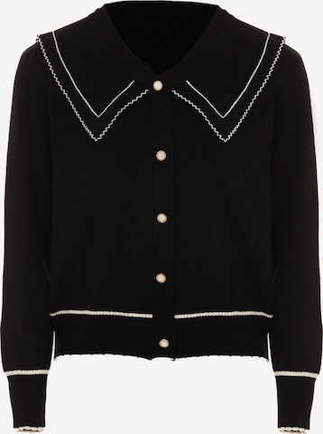 NAEMI Knit Cardigan in Black: front
