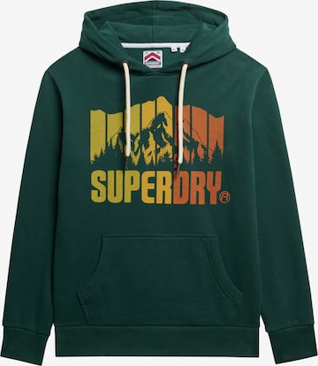 Superdry & Co Collegepaita 'Mountain Regenbogen' värissä vihreä: etupuoli