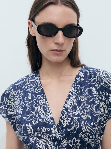 MANGO Jurk 'NEMO' in Blauw