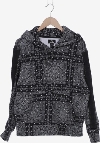 CONVERSE Sweatshirt & Zip-Up Hoodie in S in Black: front