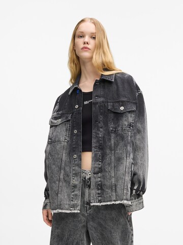 Giacca di mezza stagione di KARL LAGERFELD JEANS in nero: frontale