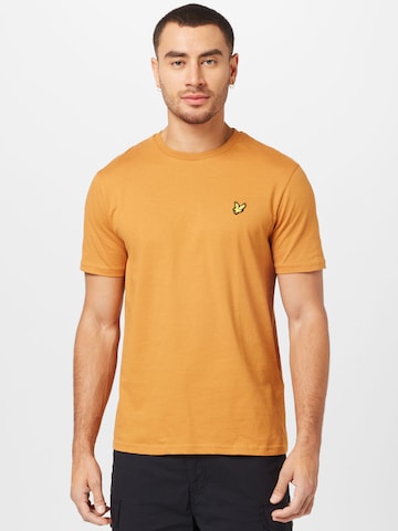 Lyle & Scott Tričko – oranžová: přední strana