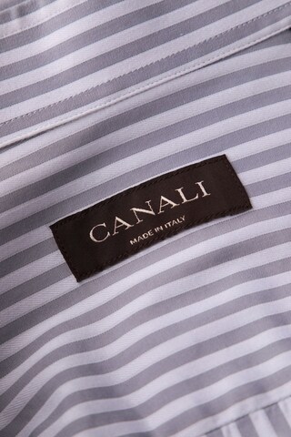 Canali Button Up Shirt in XXL in Grey