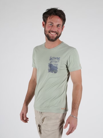 Miracle of Denim Shirt in Groen: voorkant