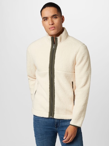 FARAH Between-Season Jacket in Beige: front