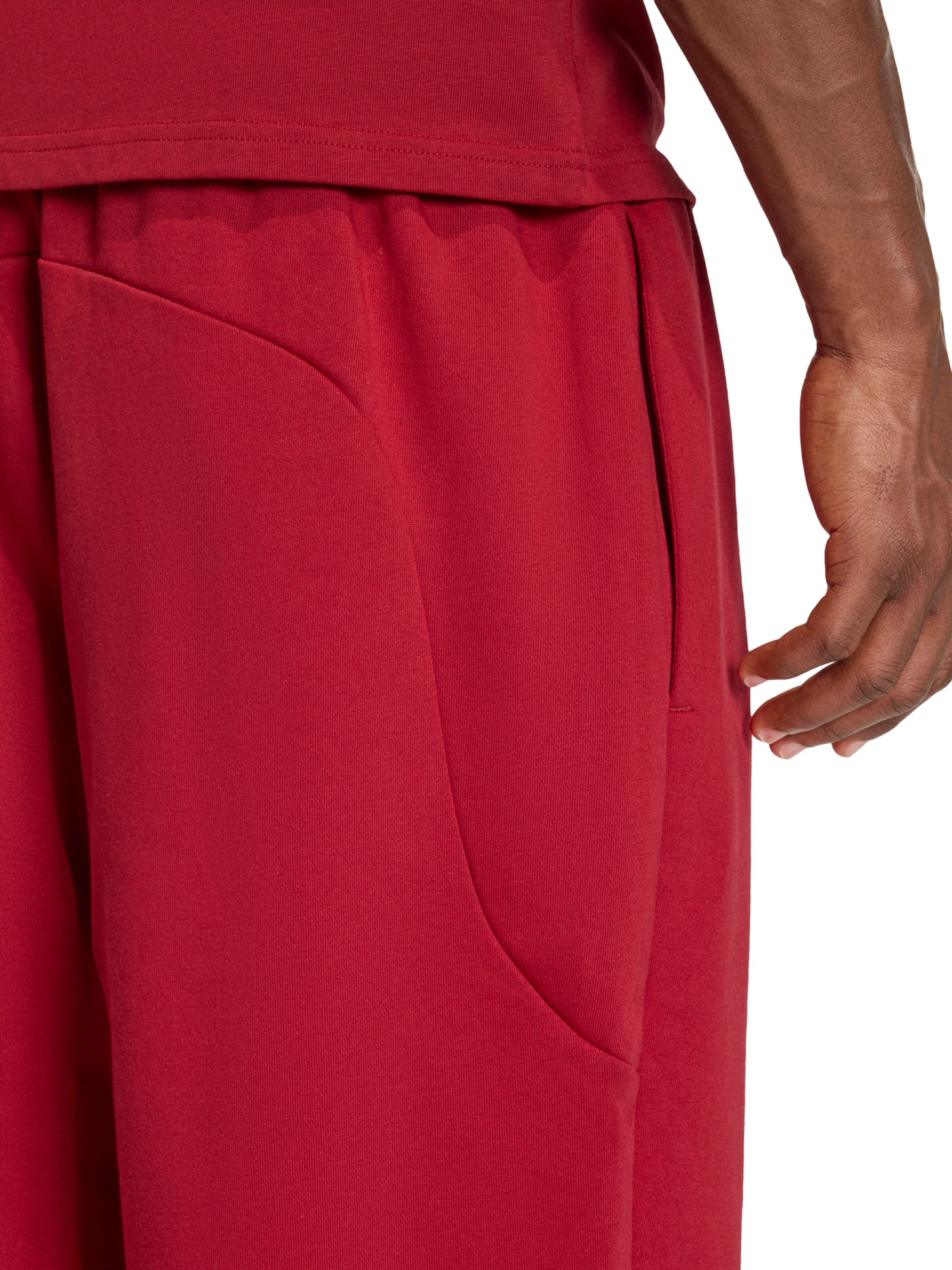 ADIDAS SPORTSWEARLoosefit Sportske hlače 'COLLEGIATE' - crvena boja