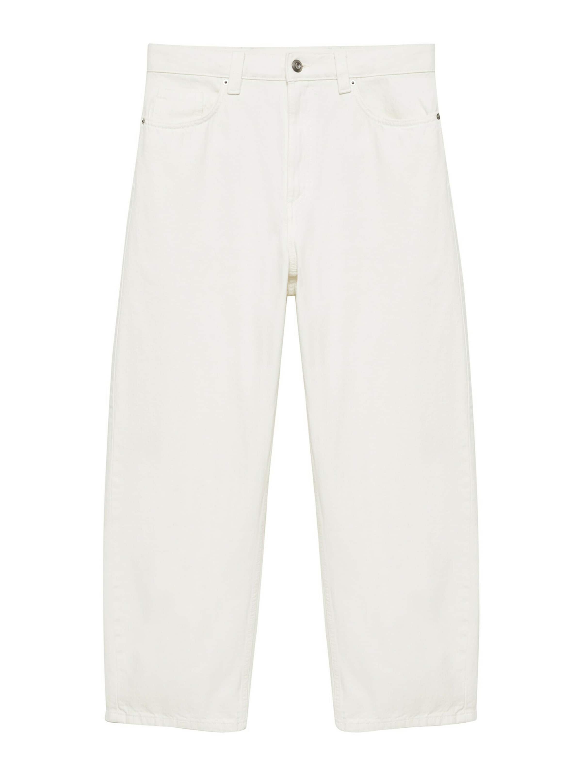 Pull&Bear Jean en 36 en blanc denim, Vue avec produit