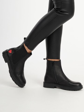 VITAFORM Chelsea boots in Zwart: voorkant