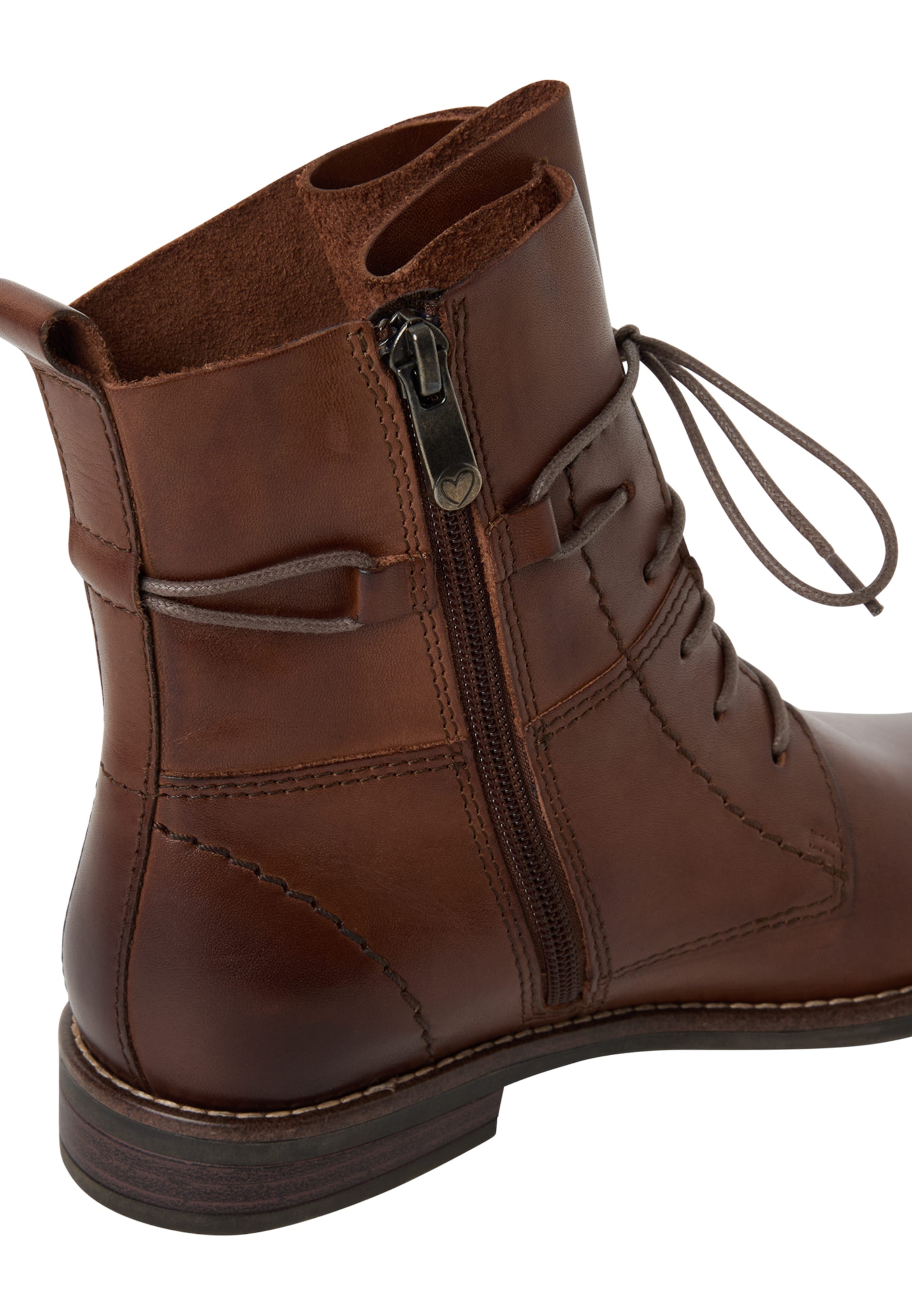 MARCO TOZZI Lace-Up Ankle Boots in Brown